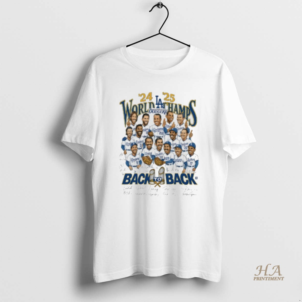 Official Los Angeles Dodgers Legends Back To Back 24 25 World Series Champions Signature