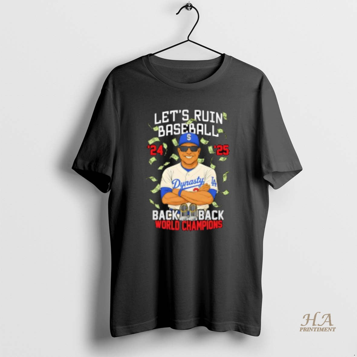 Official Los Angeles Dodgers Lets Ruin Baseball Championship