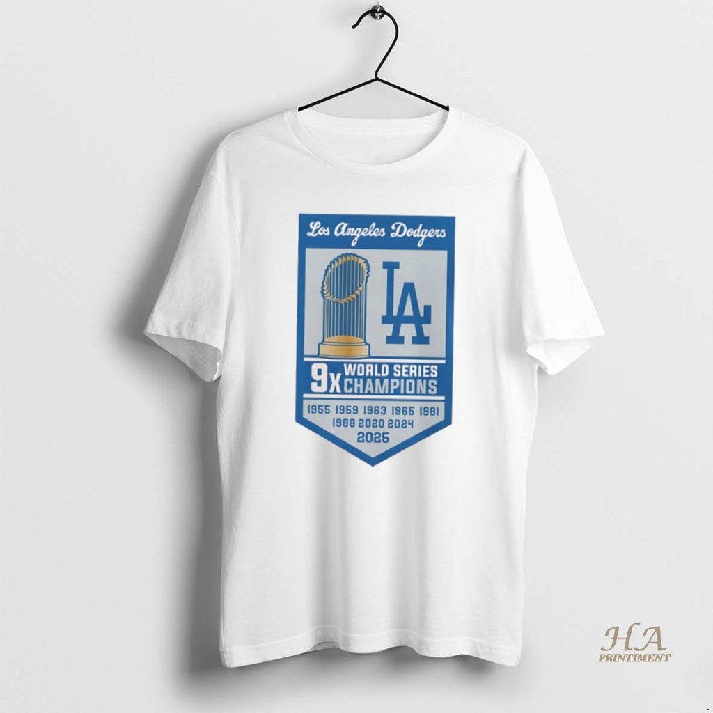Official Los Angeles Dodgers Mlb 9x World Series Champions 2025