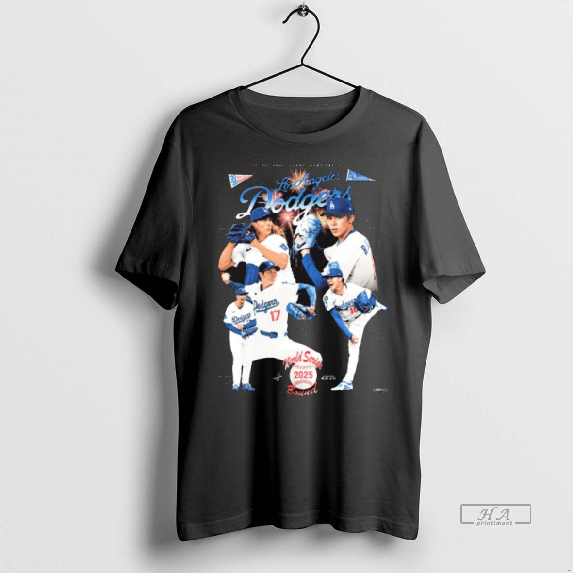 Official Los Angeles Dodgers Mlb National Champions World Series Bound Signatures 2025 Shirt