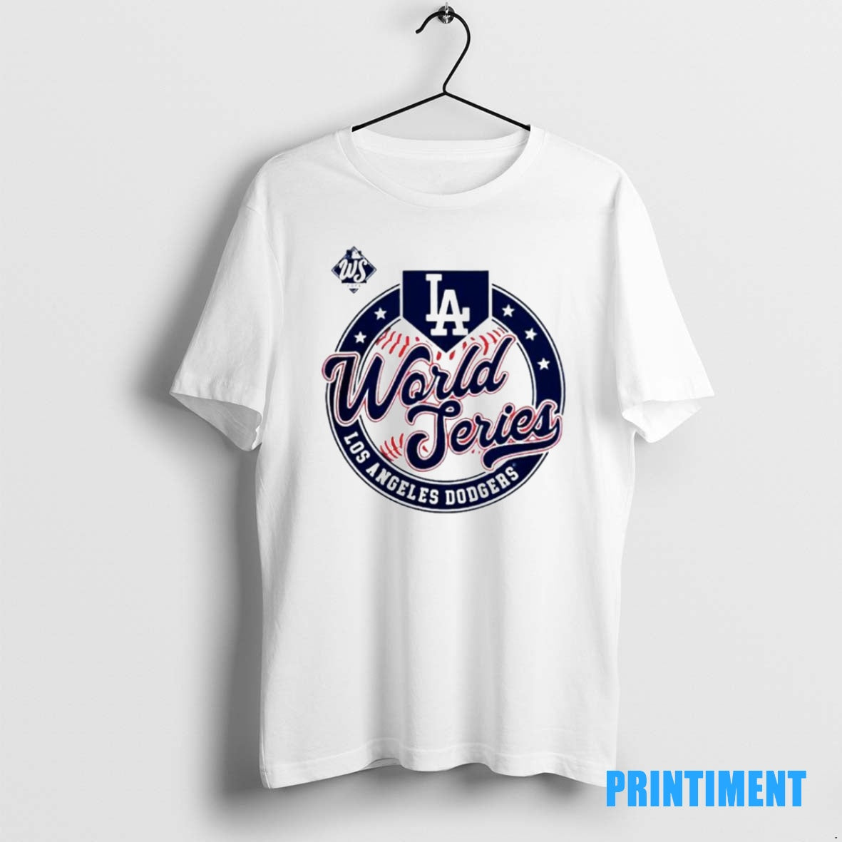 Official Los Angeles Dodgers Majestic Threads 2025 World Series Ornaments Tee Sweater