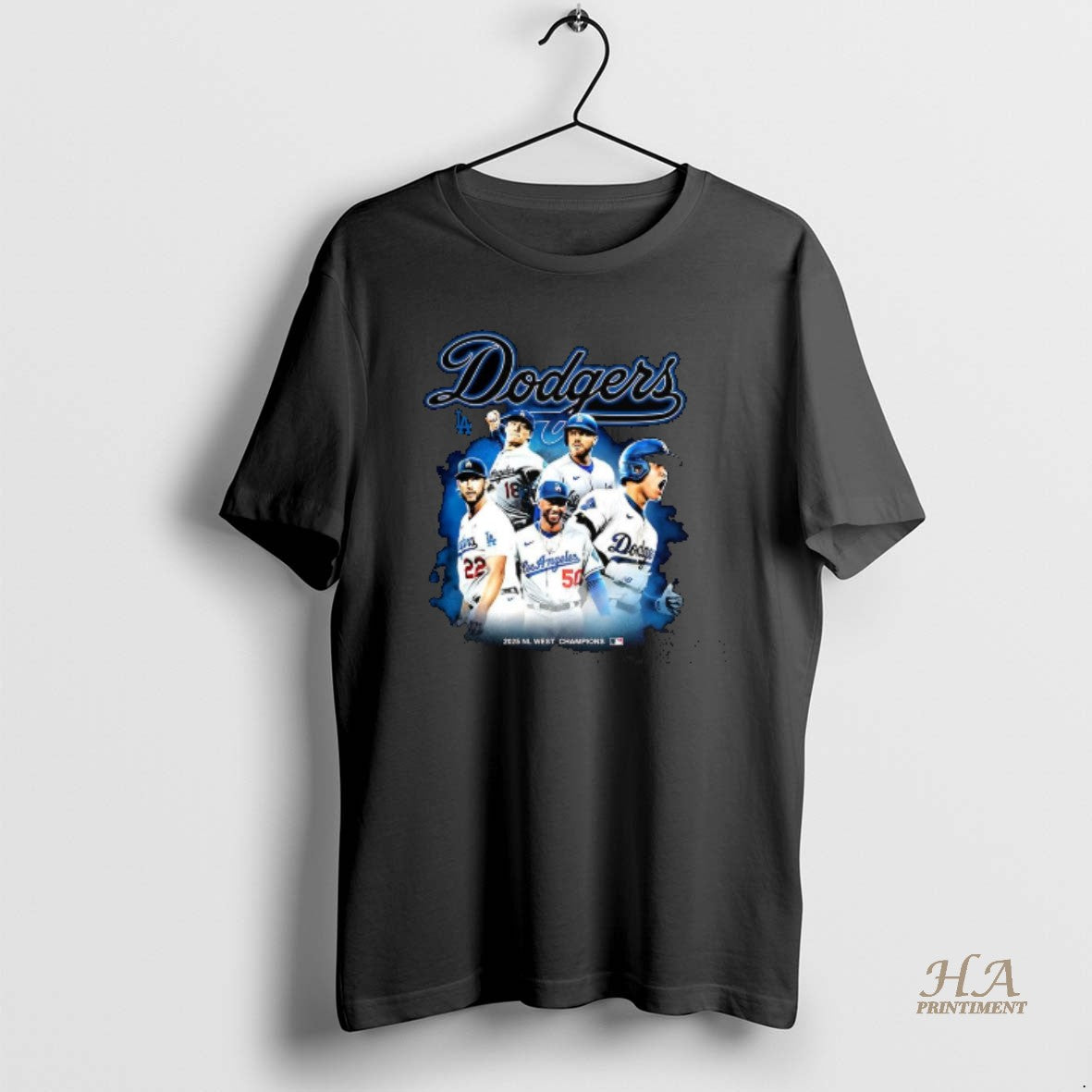 Official Los Angeles Dodgers Nl West Champions 2025 Player Collage