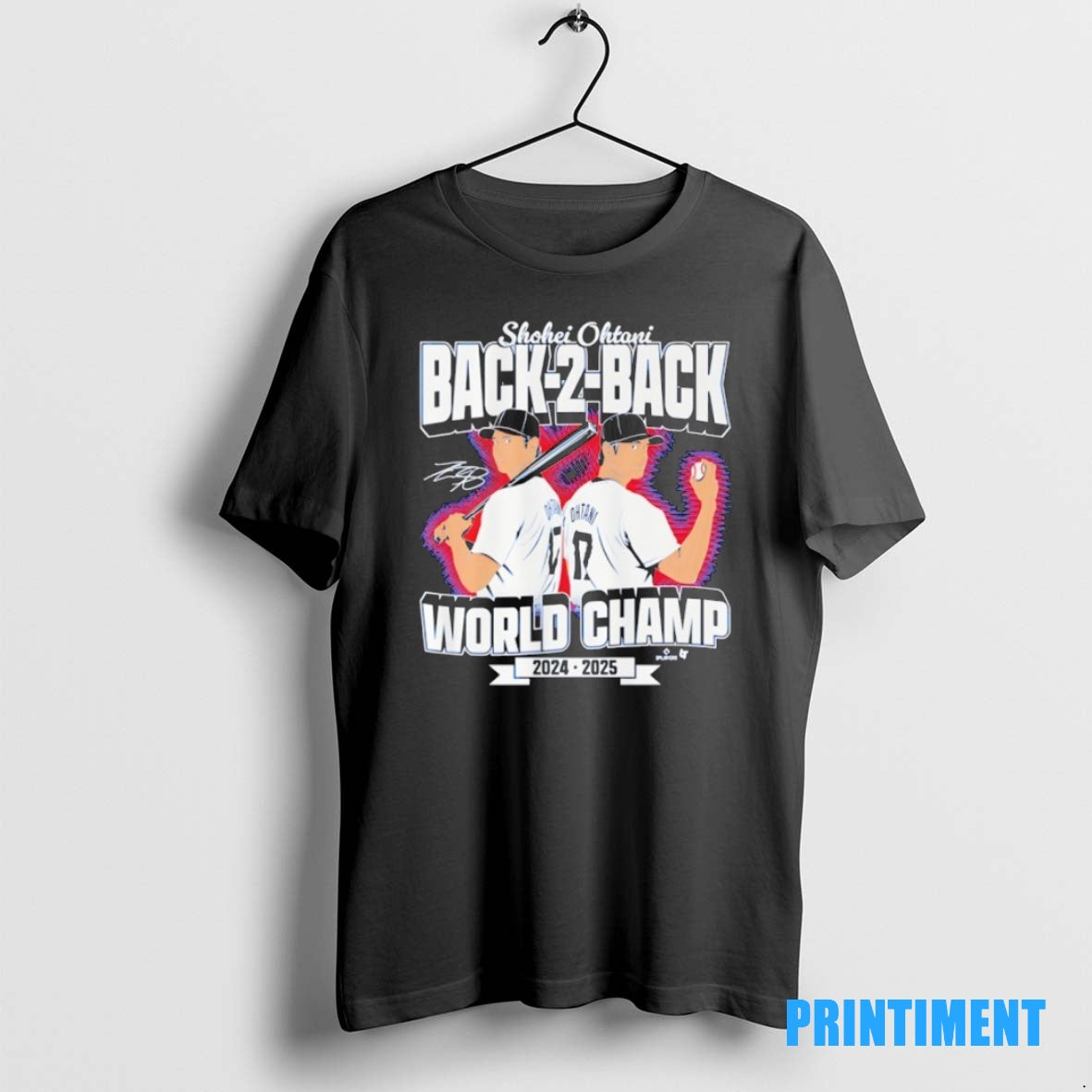 Official Los Angeles Dodgers Shohei Ohtani Back To Back World Champs Tee Sweater