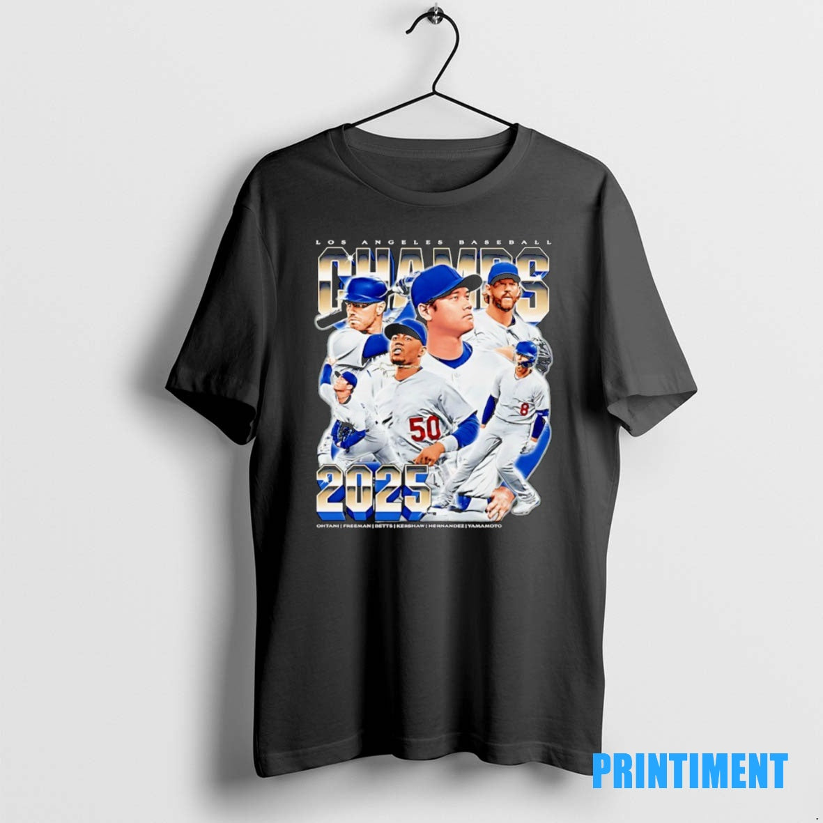 Official Los Angeles Dodgers Team Baseball Champions 2025 Graphic Tee Sweater
