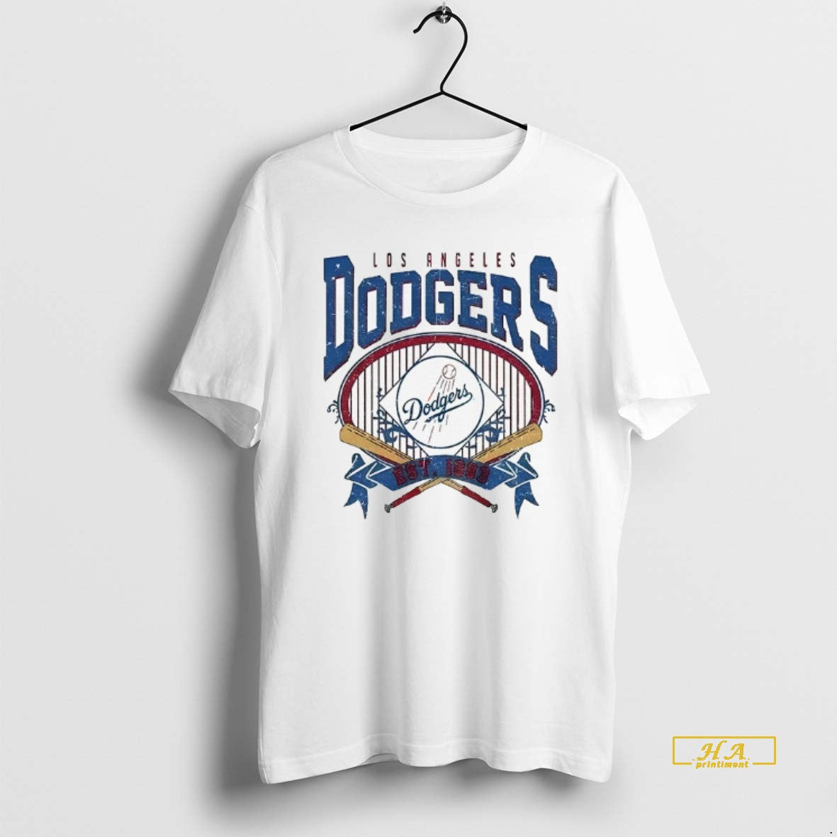 Official Los Angeles Dodgers Vintage 90s Baseball Team Est 1883