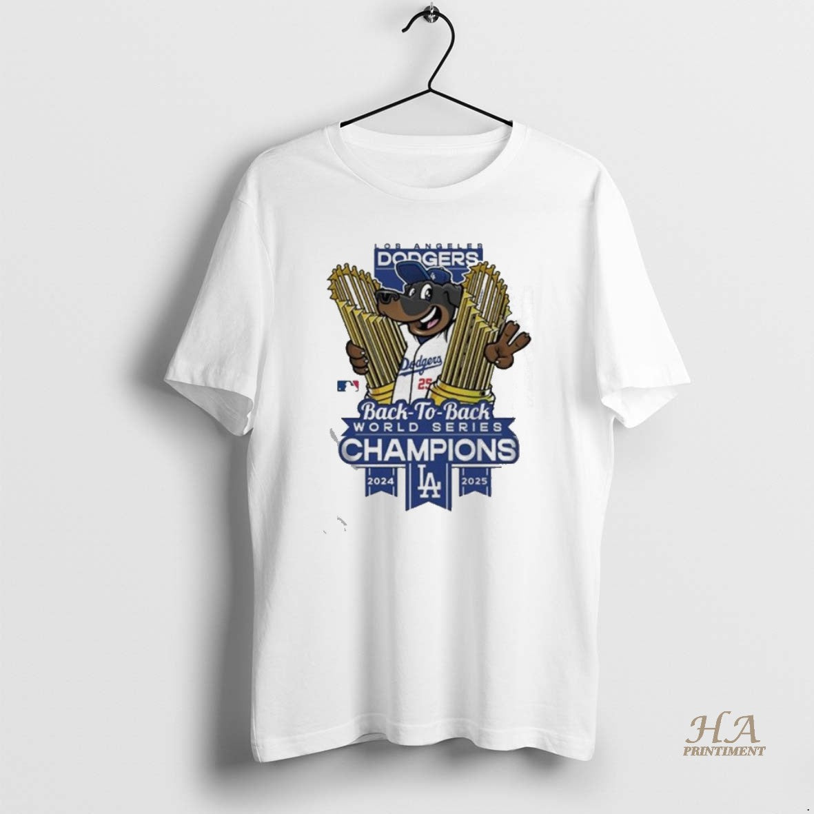 Official Los Angeles Dodgers Winner World Series Champions 2025 Back To Back Mascot Trophy Cup