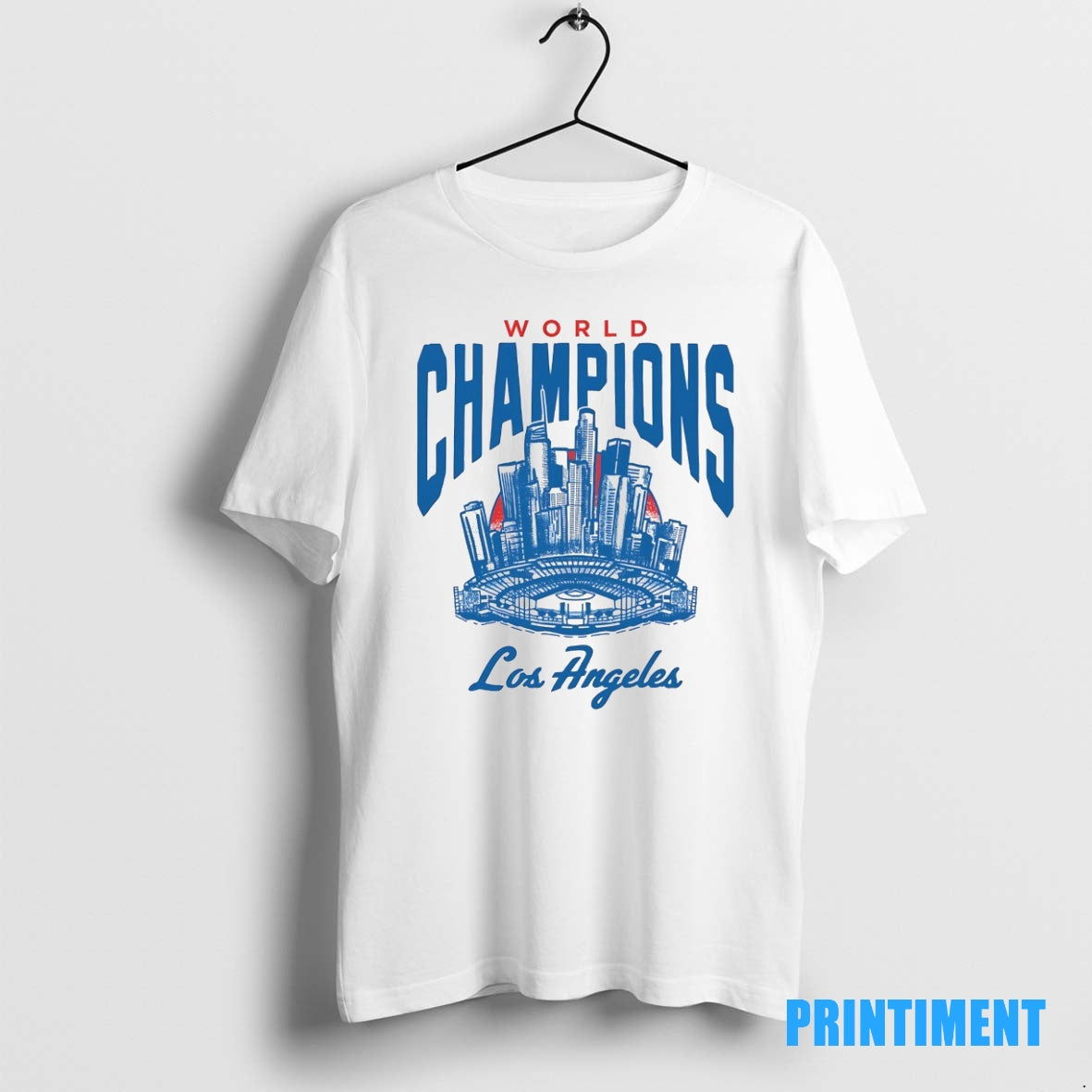 Official Los Angeles Dodgers World Champions Baseball Stadium Cityscape Tee Sweater
