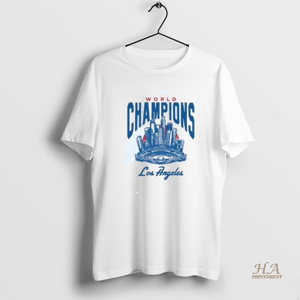 Official Los Angeles Dodgers World Champions Skyline