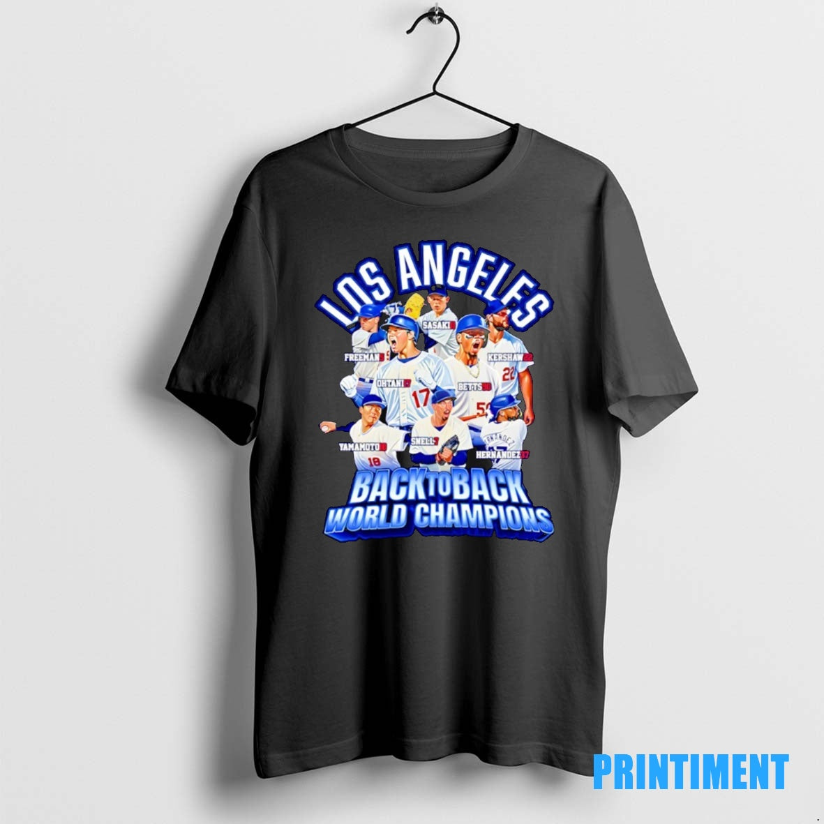 Official Los Angeles Dodgers Back To Back World Champions 2025 Signature Tee Sweater
