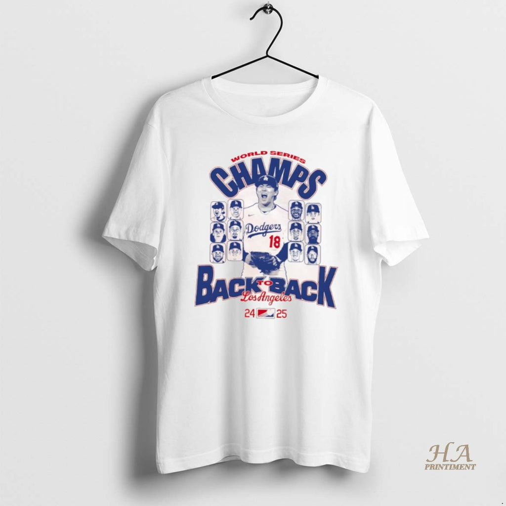 Official Los Angeles Dodgers Back To Back World Series Champs 2024 2025