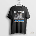 Official Los Angeles Dodgers Back To Back Champions Players Names