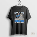 Official Los Angeles Dodgers Champions Back To Back Player Name Skyline
