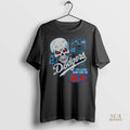 Official Los Angeles Dodgers To Live And Die In Skull Shirt