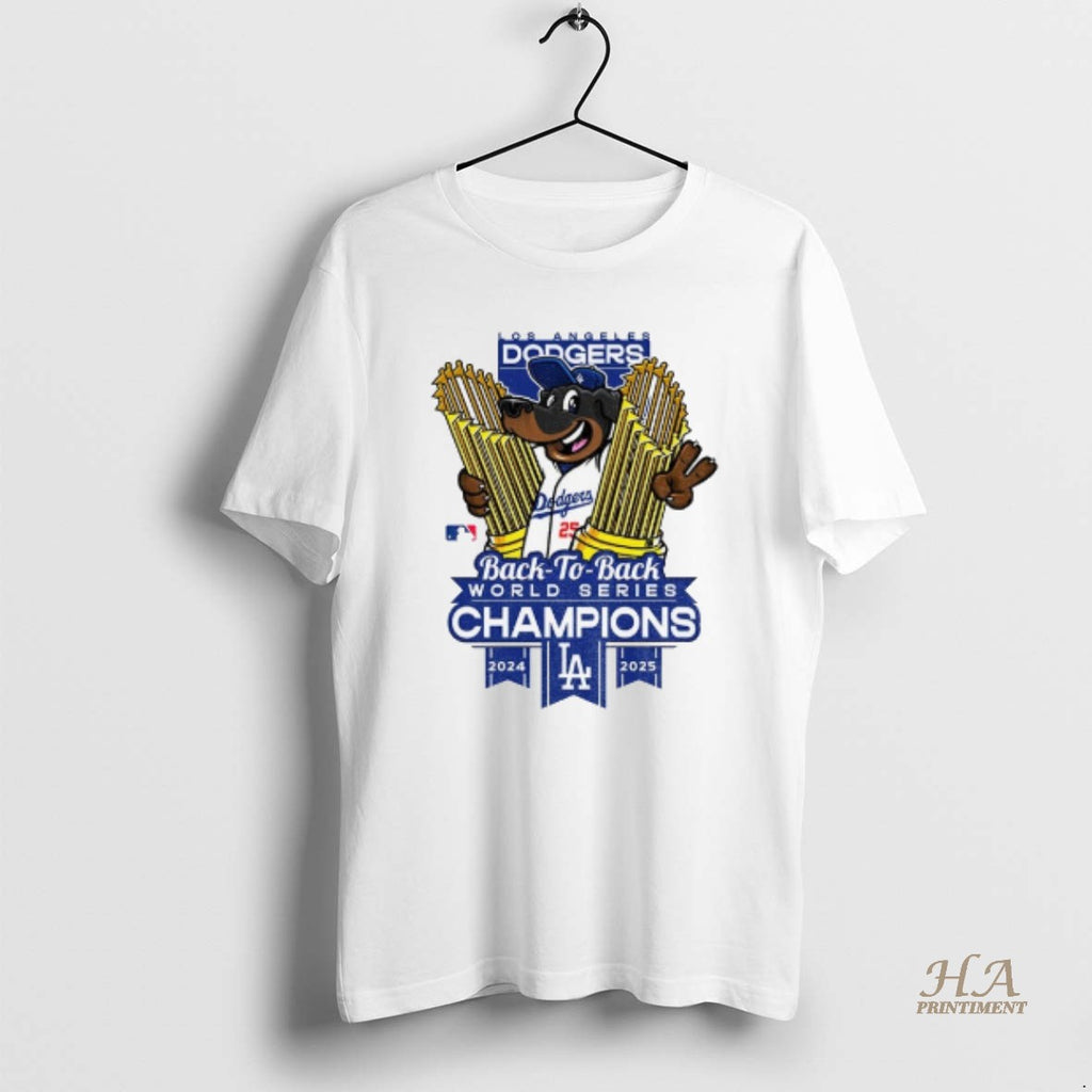 Official Los Angeles Dodgers World Champions Trophies Back To Back 2024 2025