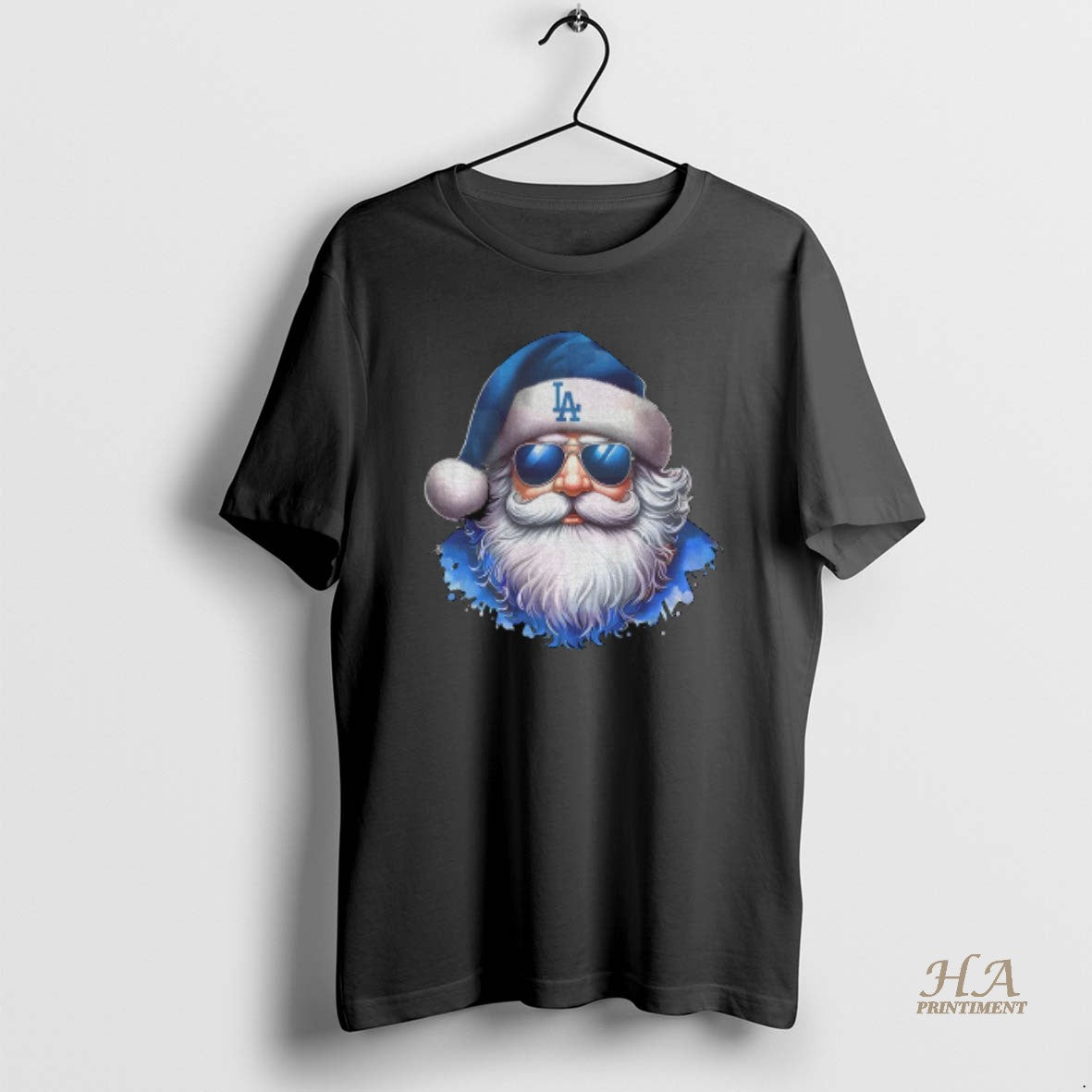 Official Los Angeles Dogers Baseball Santa Christmas