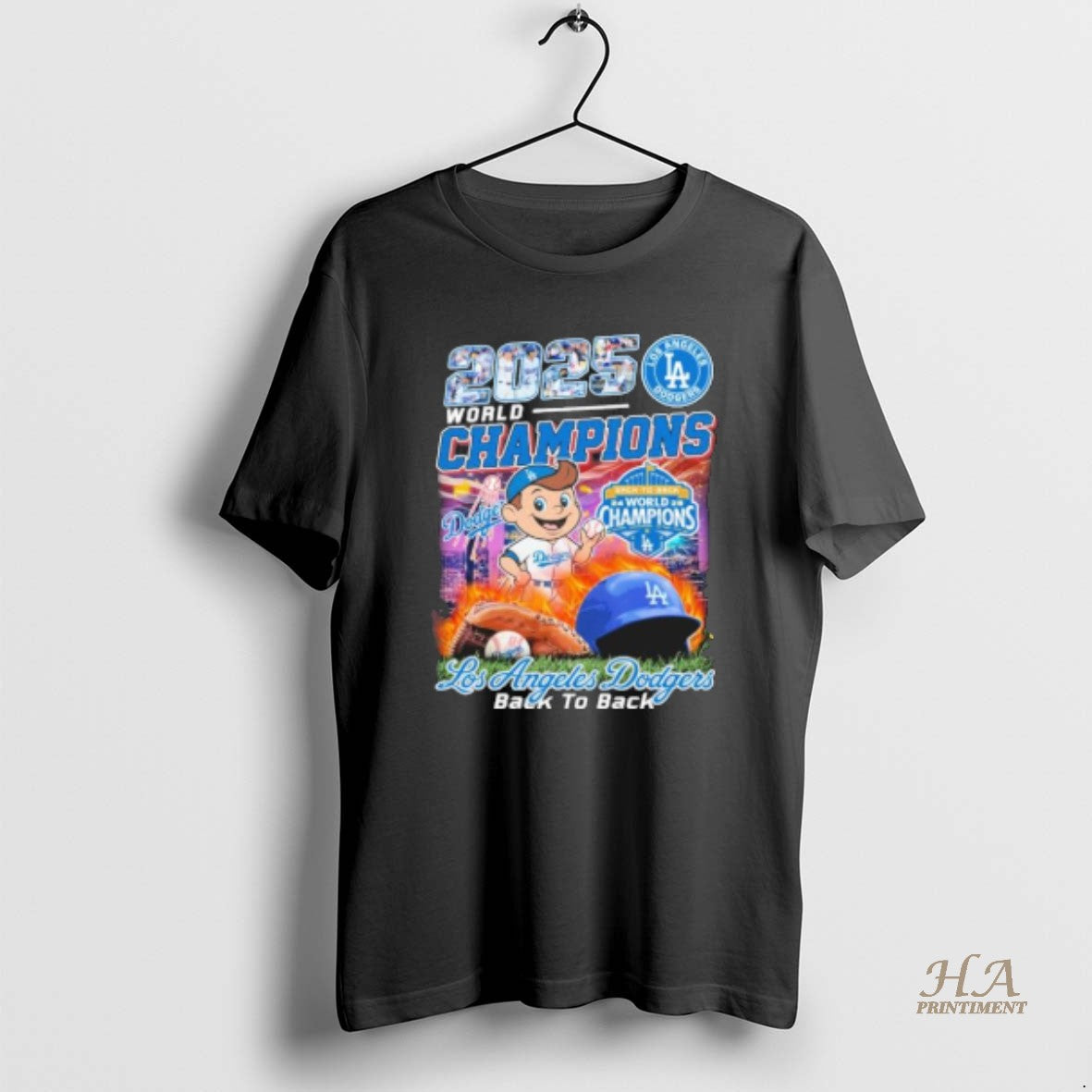 Official Los Angeles Ds World Champs Vintage Back 2 Back