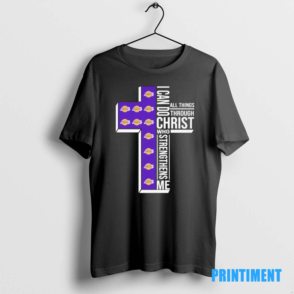 Official Los Angeles Lakers I Can Do All Things Through Christ Who Strengthen Me Tee