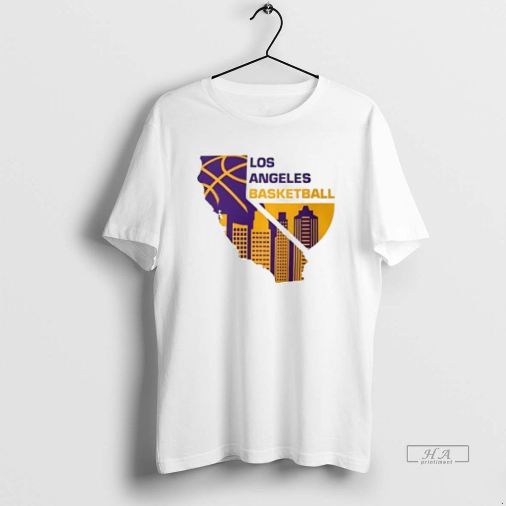 Official Los Angeles Lakers Los Angeles Basketball Skyline