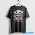 Official Los Angeles Dodgers 2025 Champions Dreaming World Series Black Tee Sweater