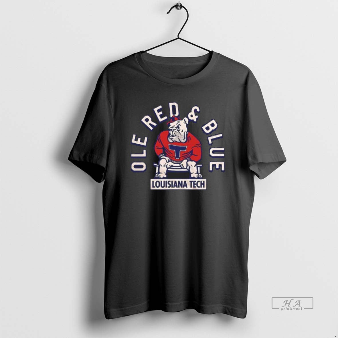 Official Louisiana Tech Ole Red And Blue Mascot