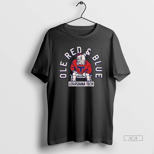 Official Louisiana Tech Ole Red And Blue Mascot