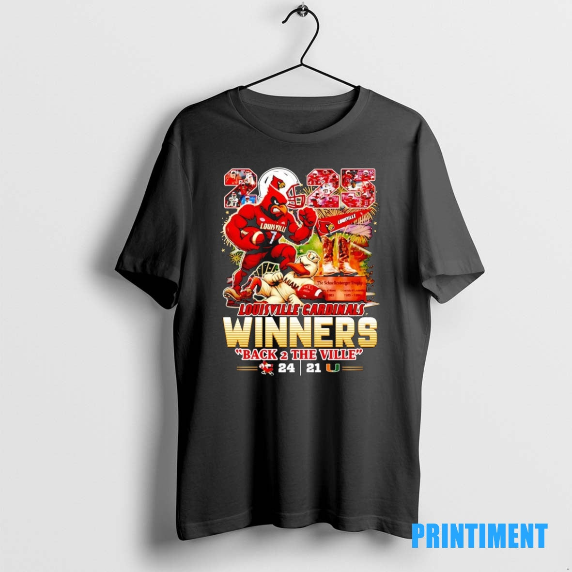 Official Louisville Cardinals 2025 Winners Back 2 The Ville Tee Sweater