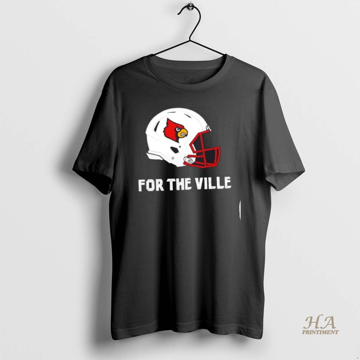 Official Louisville Cardinals For The Ville Football Helmet 2 Sided