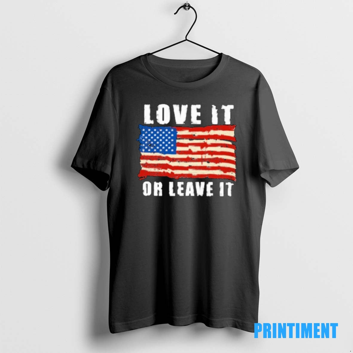 Official Love It Or Leave It American Flag Tee Sweater