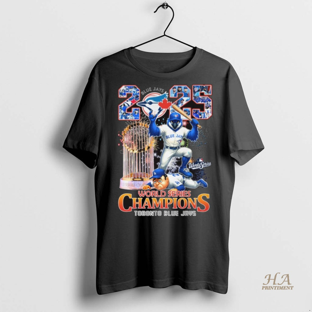 Official Mlb 2025 World Series Champions Toronto Blue Jays Vs La Dodgers Mascot Shirt