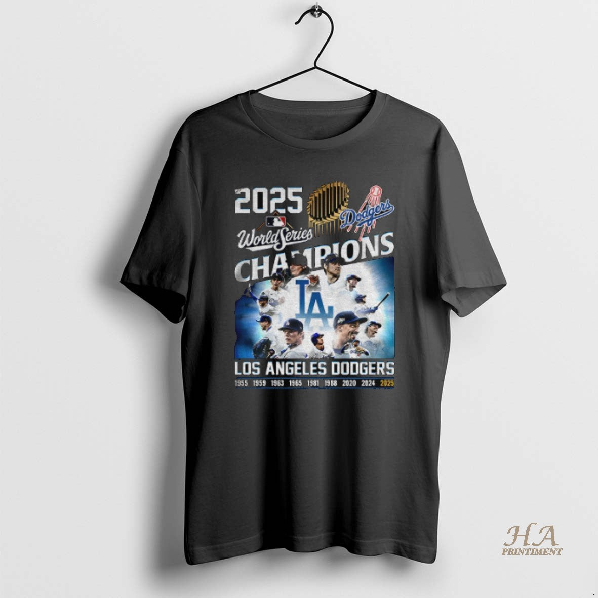 Official Mlb Los Angeles Dodgers 1955 2025 World Series Champion Baseball Los Angeles Fan Gift