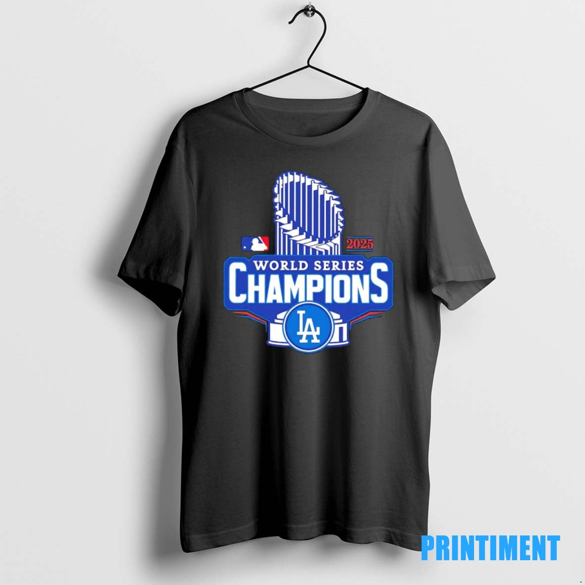 Official Mlb Los Angeles Dodgers 2025 World Series Champions Trophy Tee Sweater