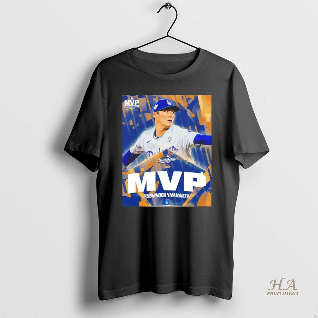 Official Mvp 2025 World Series Yoshinobu Yamamoto Blackshirt