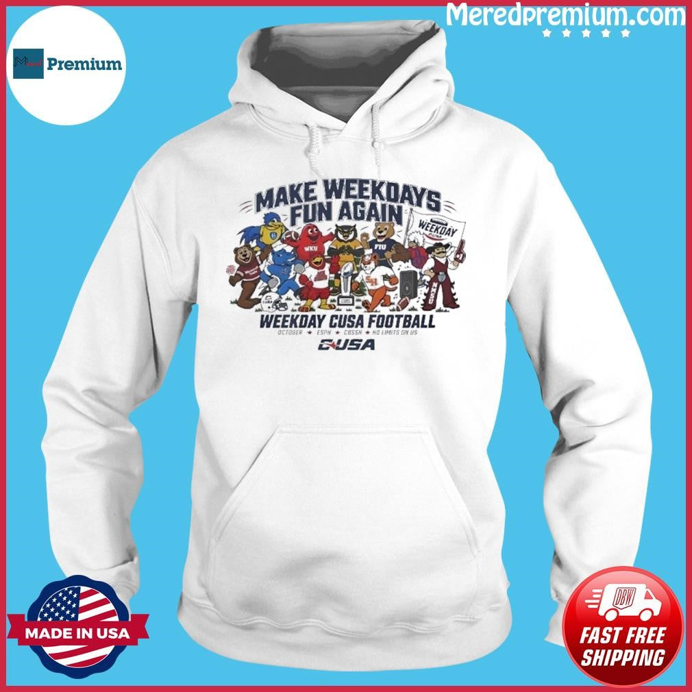 Make Weekdays Fun Again With CUSA Football Mascots T-Shirt