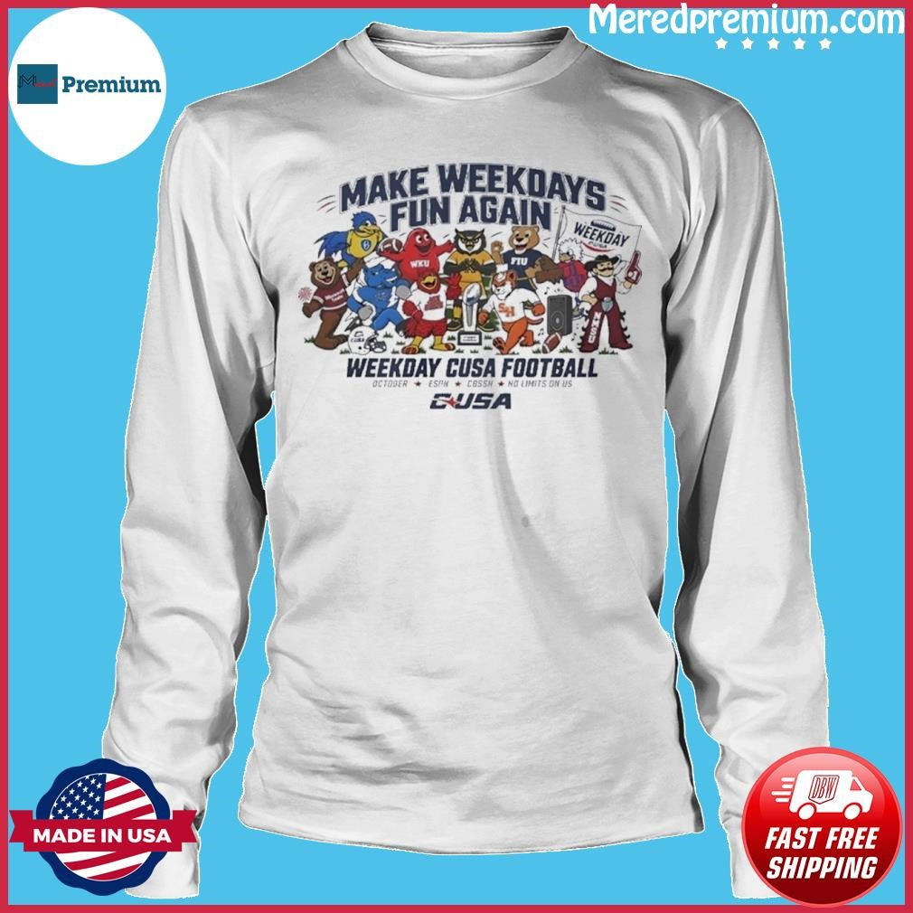 Make Weekdays Fun Again With CUSA Football Mascots T-Shirt