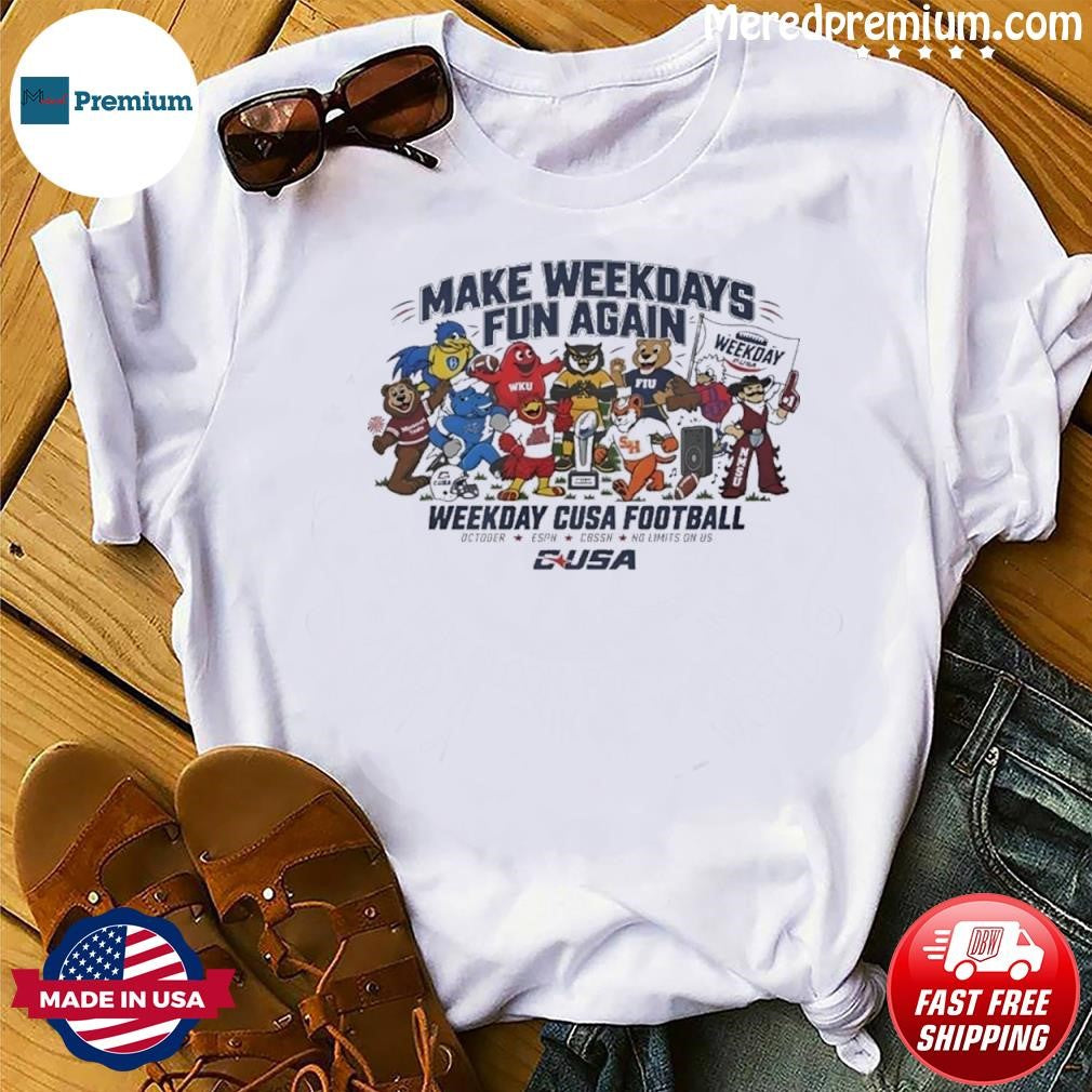 Make Weekdays Fun Again With CUSA Football Mascots T-Shirt