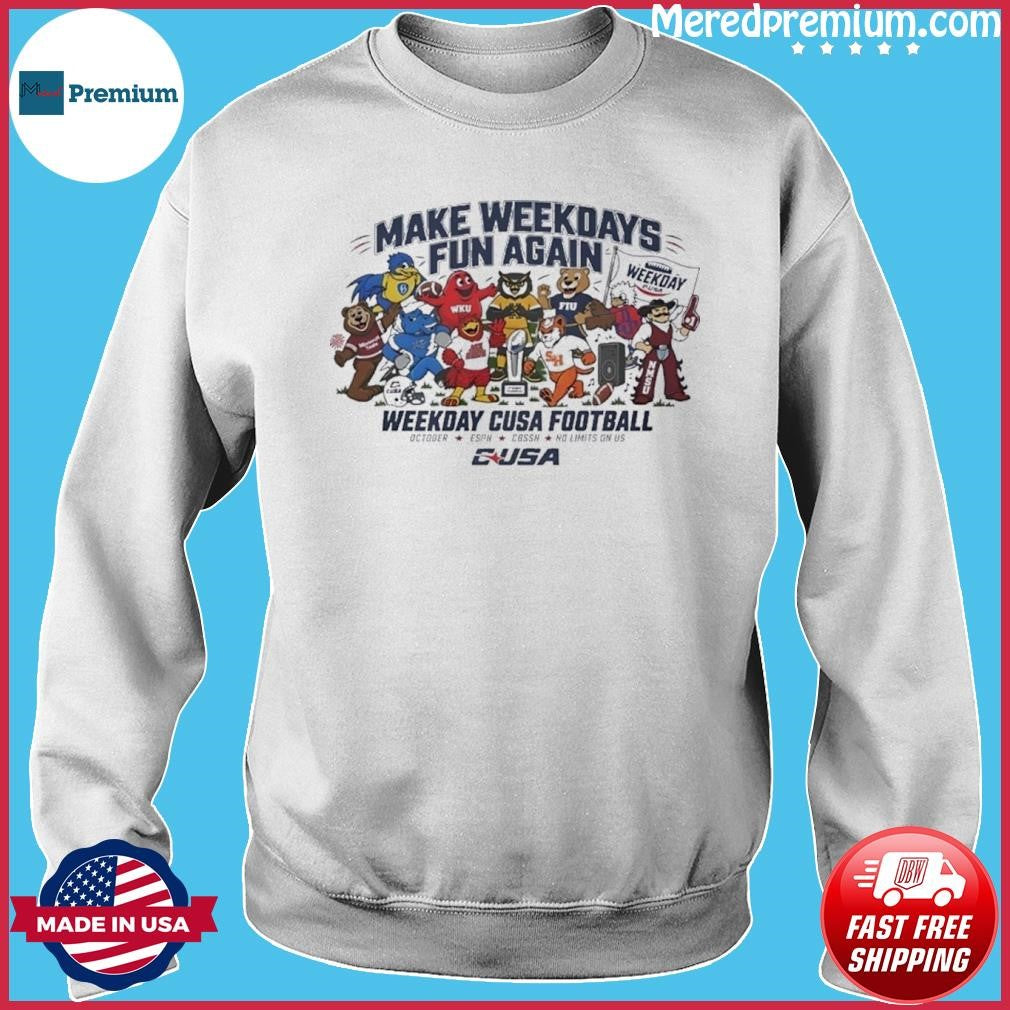 Make Weekdays Fun Again With CUSA Football Mascots T-Shirt