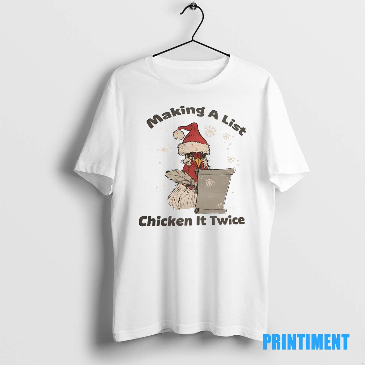 Official Making A List Chicken It Twice Christmas Tee Sweater