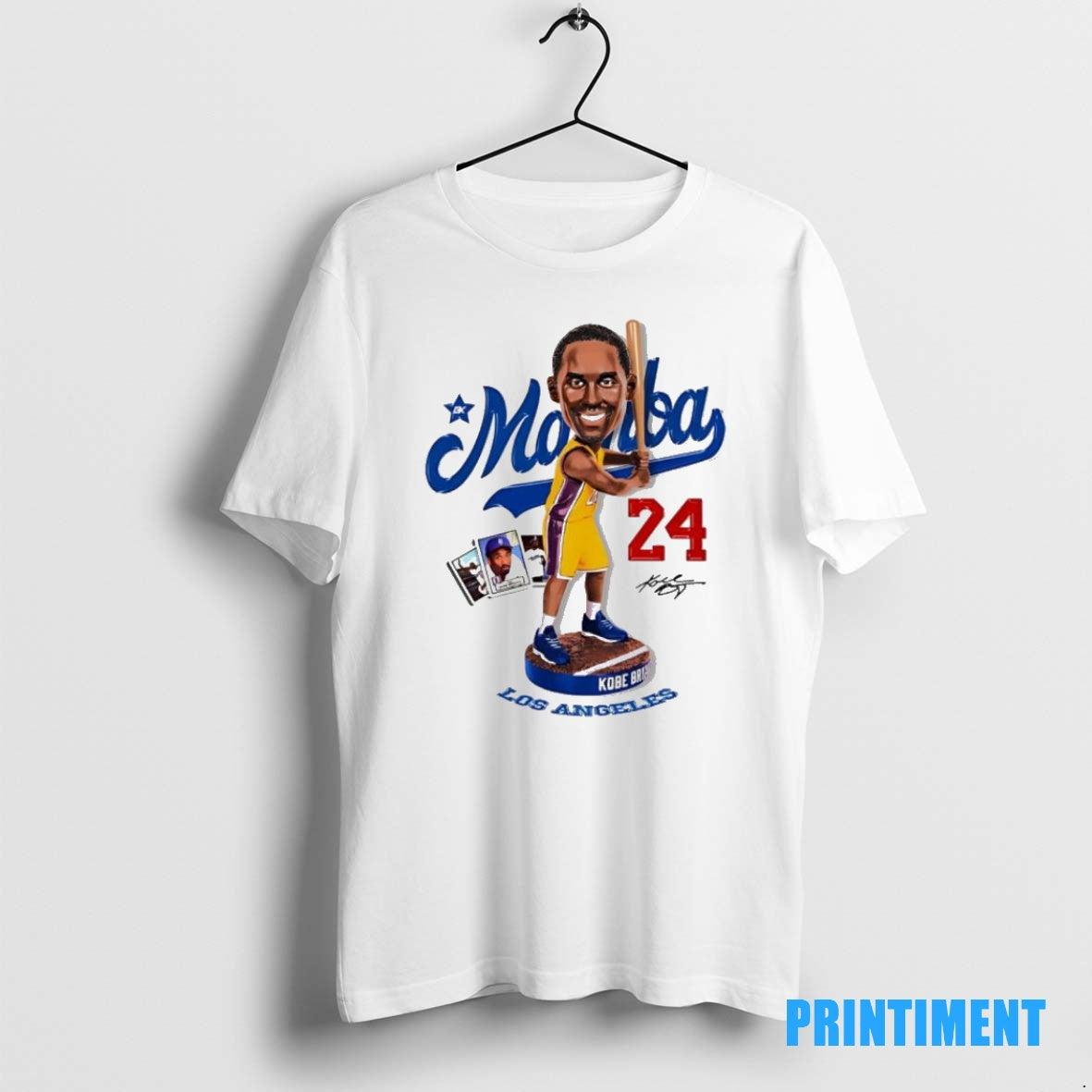 Official Mamba Bobblehead Kobe Cartoon 24 Dodgers Tee Sweater