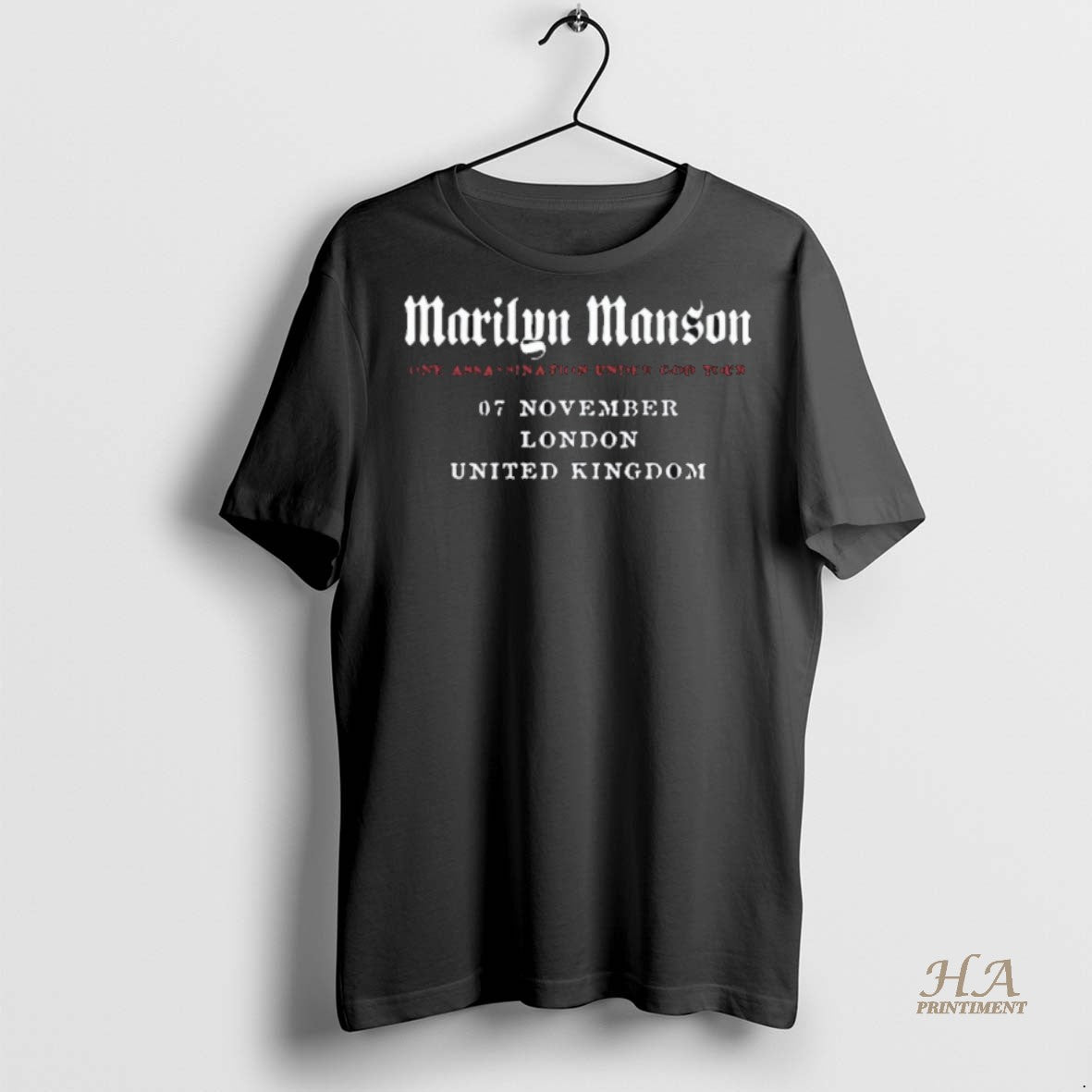 Official Marilyn Manson November 7 2025 Ovo Arena Wembley London Uk Shirt