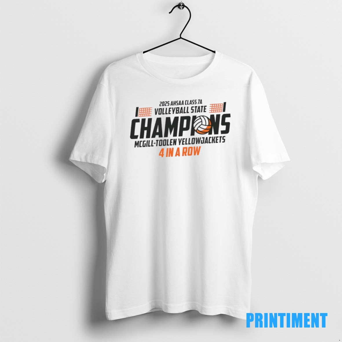 Official Mcgill Toolen Yellowjackets 2025 Ahsaa Volleyball 7a State Champions Tee Sweater