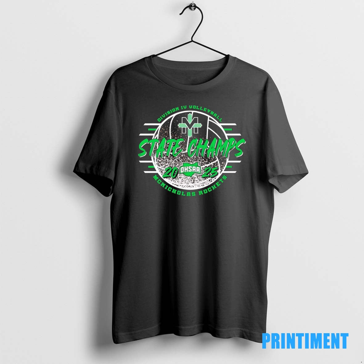 Official Mcnicholas Rockets Ohsaa Division Vi Volleyball State Champions 2025 Tee Sweater