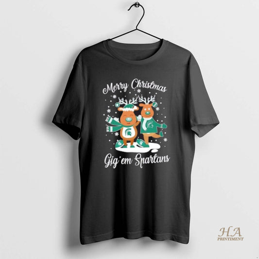 Official Merry Christmas Gig Em Michigan State Spartans Football