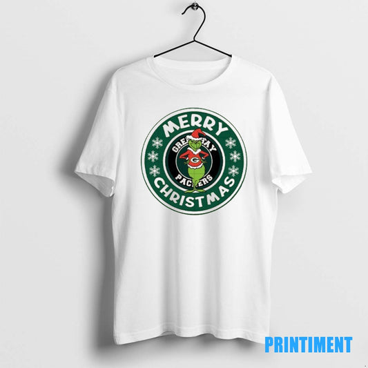 Official Merry Christmas Grinch Green Bay Packers Football Logo Tee Sweater