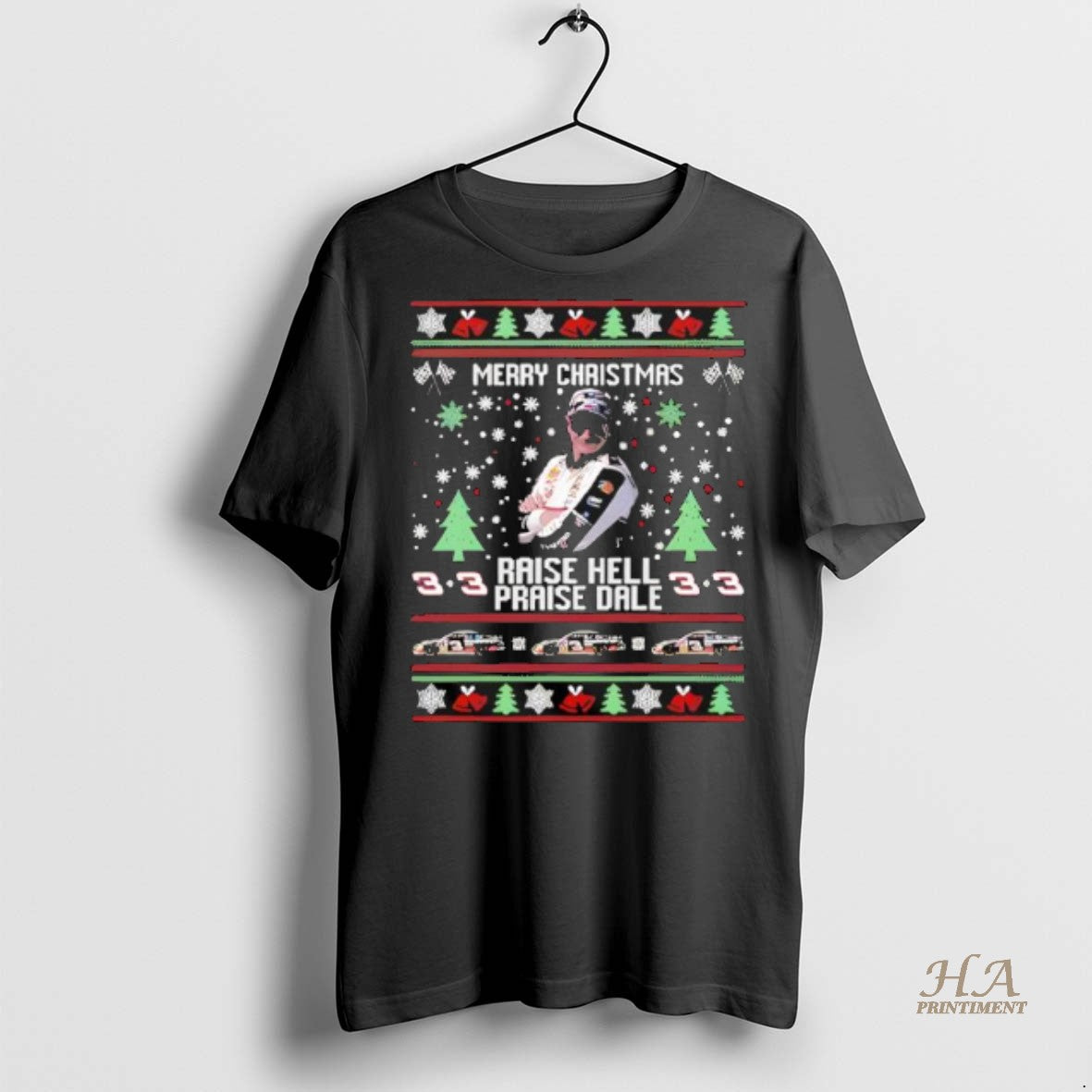 Official Merry Christmas Raise Hell Praise Dale Earnhardt Christmas Shirt