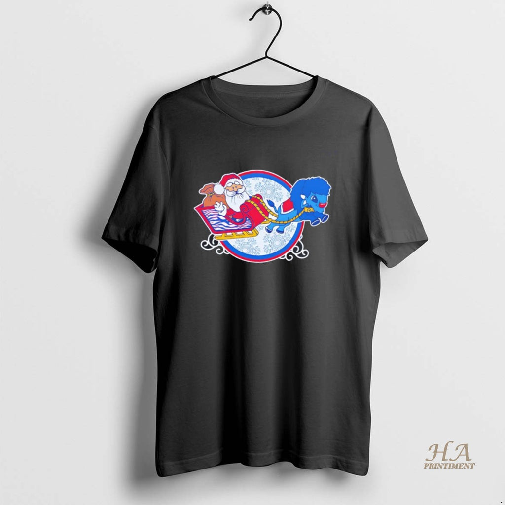 Official Merry Christmas Santa Buffalo Sleigh