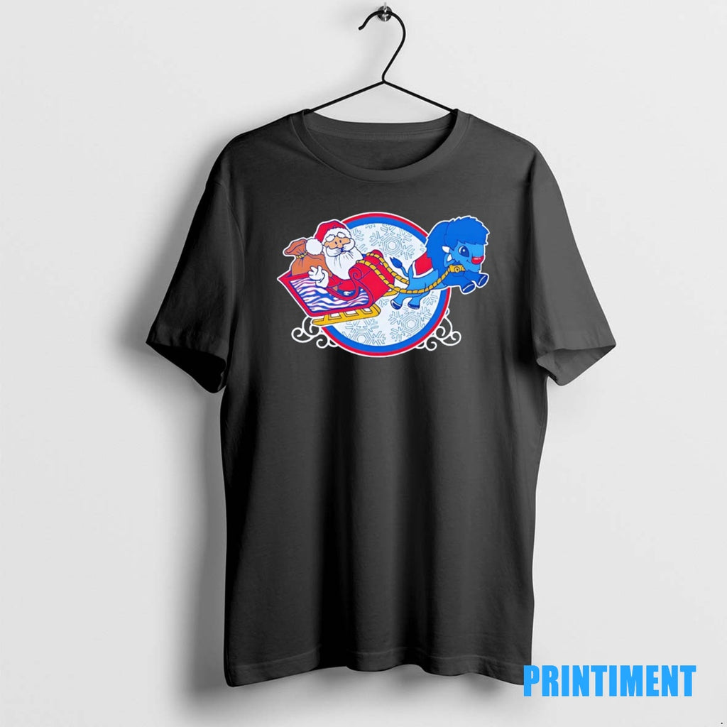 Official Merry Christmas Santa Buffalo Sleigh Tee Sweater