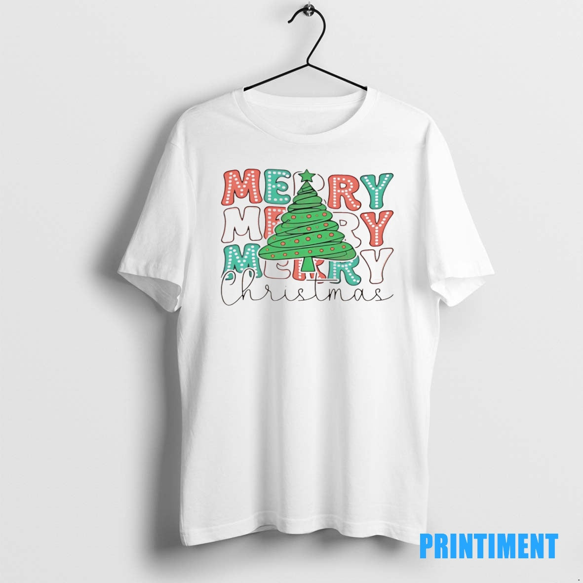 Official Merry Merry Merry Christmas Tree Tee Sweater