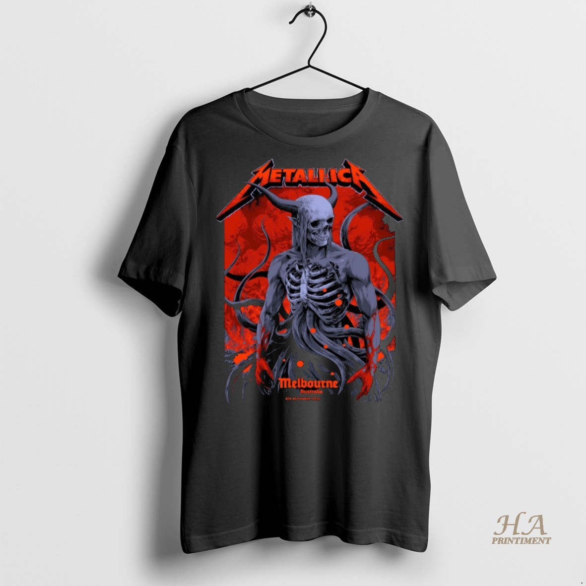 Official Metallica M72 Melbourne Australia November 8 2025 Tour Shirt