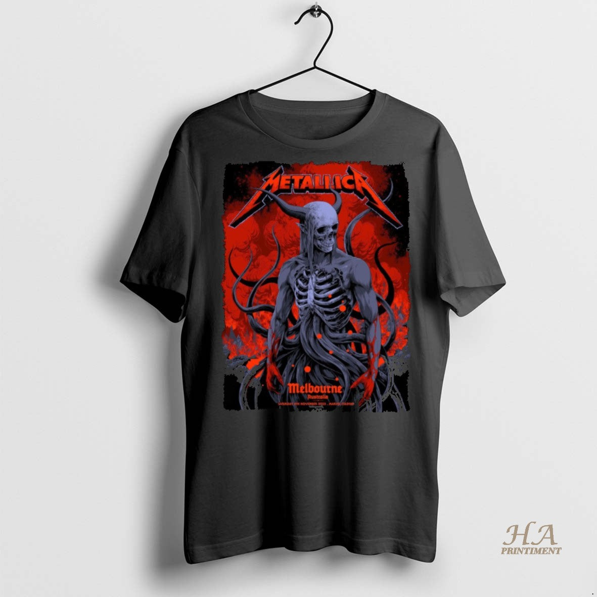 Official Metallica M72 Pop Up Exclusive Artwork Event Tee Melbourne Australia November 8 2025 Artwork