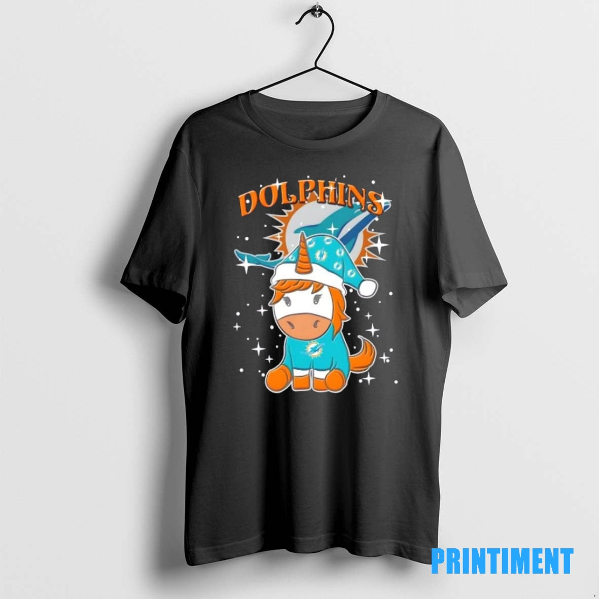 Official Miami Dolphins Football X Unicorn Merry Christmas Tee Sweater